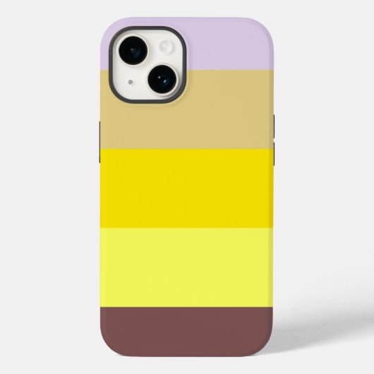 イエローラベンダーブラウン Case-Mate iPhoneケース (裏面)