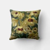 イエローランとマルーンランエレガントフローラ クッション (裏面)