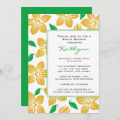 イエローランズフレームブライダルシャワー招待 招待状 (正面/裏面)