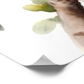 イエローランプウォーブラーバードアートプリントポスター ポスター (角)