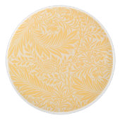 イエローラークスパーのウィリアム・モリスのセラミックノブ セラミックノブ (正面)