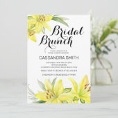 イエローリエレガントーフローラブライダルブランチシャワー 招待状 (スタンド正面)