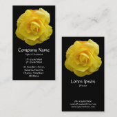 イエローリスアンサス – 黒 名刺 (正面/裏面)