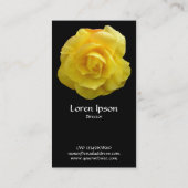 イエローリスアンサス – 黒 名刺 (裏面)