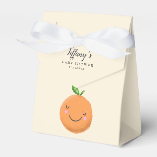 イエローリトルかわいこちゃんテーマベビーシャワー フェイバーボックス (正面サイド)