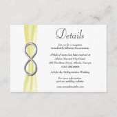 イエローリボンシルバーインフィニティ結婚ズ詳細 エンクロージャーカード (正面)