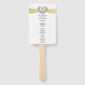 イエローリボンシルバースワン結婚式 プログラム ハンドファン (裏面)