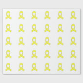 イエローリボンスケッチ ラッピングペーパー (フラット)