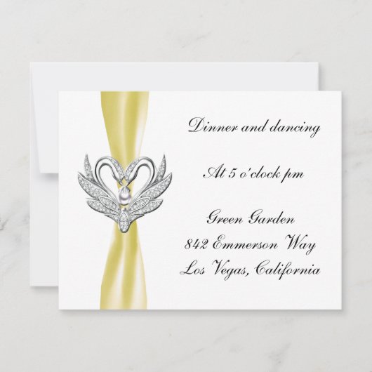 イエローリボン シルバースワンズ 受け付け カード (正面)