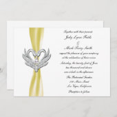 イエローリボン シルバースワン 招待状 (正面/裏面)