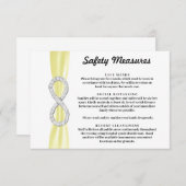 イエローリボン ダイヤモンド インフィニティ 安全対策 エンクロージャーカード (正面/裏面)