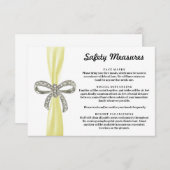 イエローリボン ダイヤモンド ボウ 安全対策 エンクロージャーカード (正面/裏面)