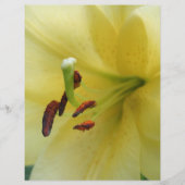 イエローリリーフラワークローズアップスクラップブック紙 (正面)