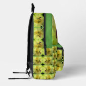 イエローリリーフラワー花びら鏡 パーソナライズされた プリントバックパック (左)