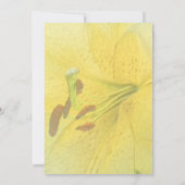 イエローリリーフローラパーティー 招待状 (裏面)