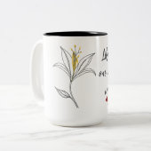 イエローリリーマザーズ・デイ・マグ ツートーンマグカップ (正面左)