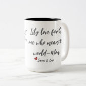 イエローリリーマザーズ・デイ・マグ ツートーンマグカップ (正面右)