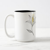 イエローリリーマザーズ・デイ・マグ ツートーンマグカップ (左)