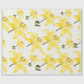 イエローリリーマットラッピング紙 ラッピングペーパー (フラット)