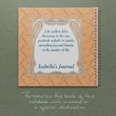 イエローリリーヴィンテージ感謝の幸福ジャーナル ノートブック