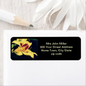 イエローリリー差出人住所ラベル ラベル (インサイチュ)