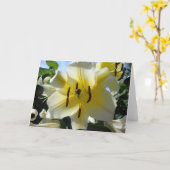 イエローリリー空白のグリーティングカード カード (黄色い花)