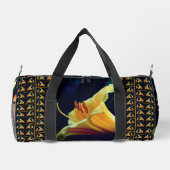 イエローリリー花の抽象芸術 パーソナライズされた ダッフルバッグ (裏面)
