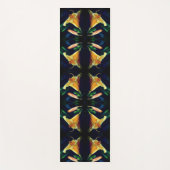 イエローリリー花抽象芸術 ヨガマット (正面)