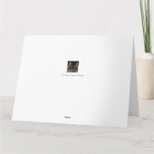 イエローリリー誕生日カード。 カード (裏面)