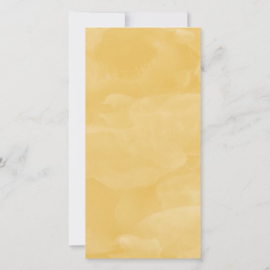 イエローリースフォト悔やみや弔慰ありがとう サンキューカード (裏面)