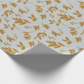 イエローリーフェイスブランチティッシュペーパー ラッピングペーパー (角)