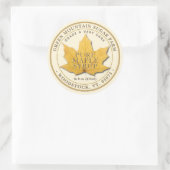 イエローリーフメープルシロップ ラウンドシール (バッグ)