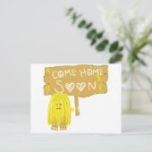 イエローリ来ボンホームーン ポストカード (スタンド正面)