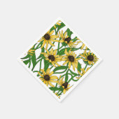 イエロールドベキア（白） スタンダードカクテルナプキン (角)