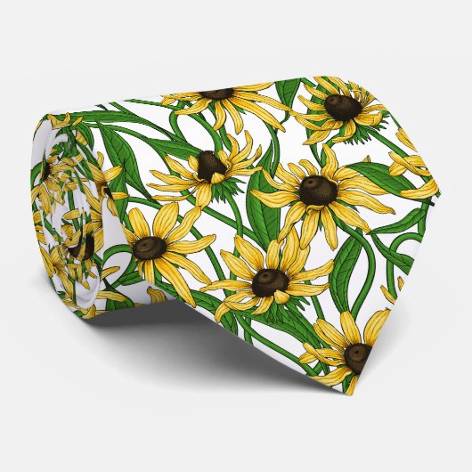 イエロールドベキア（白） ネクタイ (ロール)