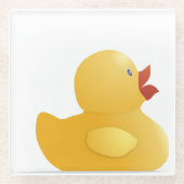 イエロールバーダック ガラスコースター (正面)