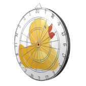 イエロールバーダック ダーツボード (正面右)