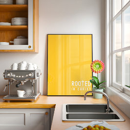 イエロールートクリスチャン信仰引用文ポスター ポスター