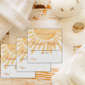 イエローレイサンシャインオムツラッフルベビーシャワーゲーム エンクロージャーカード