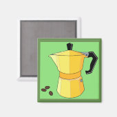 イエローレインボーエスプレッソ マグネット (正面/裏面)