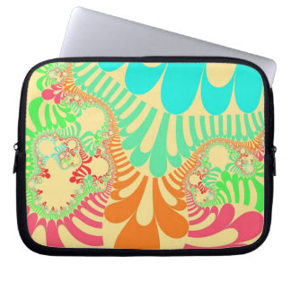 イエローレインボーモダン ラップトップスリーブ