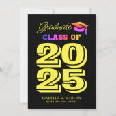 イエローレインボー卒業 案内状 (正面)