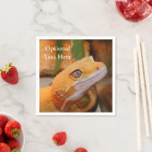 イエローレオパードGecko スタンダードカクテルナプキン (インサイチュ)