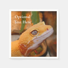 イエローレオパードGecko スタンダードカクテルナプキン
