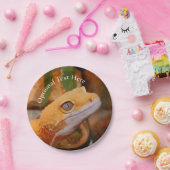 イエローレオパードGecko ペーパープレート (パーティー)