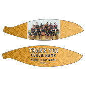 イエローレザーありがとうコーチのチーム名写真 バスケットボール (パネル)