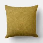 イエローレザーフェイクデコレータ クッション (裏面)
