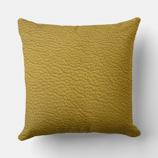 イエローレザーフェイクデコレータ クッション (裏面)