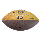 イエローレザープリントチームプレーヤー番号写真 アメリカンフットボール (回転270)