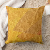 イエローレザー クッション (ブランケット)